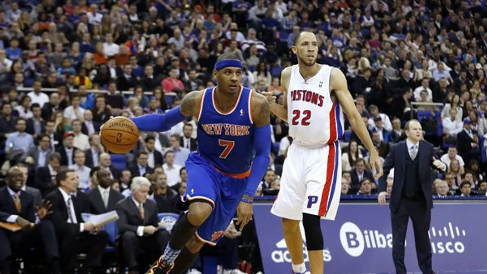 Knicks derrotaron a Pistons en Londres