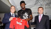 Usain Bolt estrenó la camiseta roja del Real Madrid
