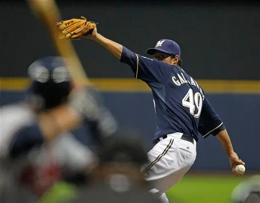 Gallardo lanza joyita' y anota carrera del triunfo para Milwaukee