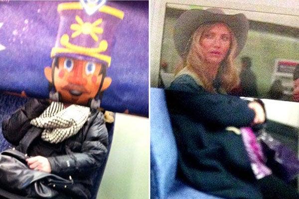 El soldado cambió su uniforme, mientras 'Cameron Diaz' usa un sombrero para pasar desapercibida | ESPECIAL