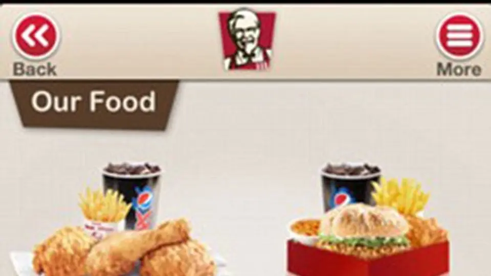KFC lanza app para pedir y comprar comida antes de llegar al restaurante