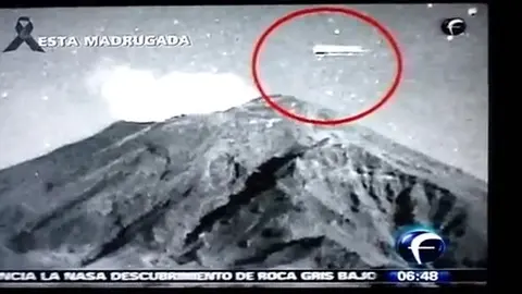 Captan imágenes de OVNIS sobre el Popocatépetl
