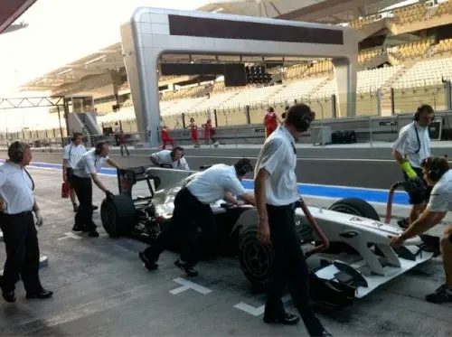 'Guti' termina cuarto en primer día de ensayos de F1