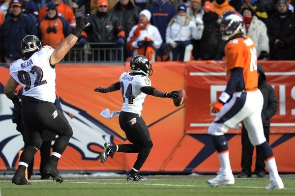 Graham interceptaba a Manning y anotaba otros 6 puntos para Baltimore | AP