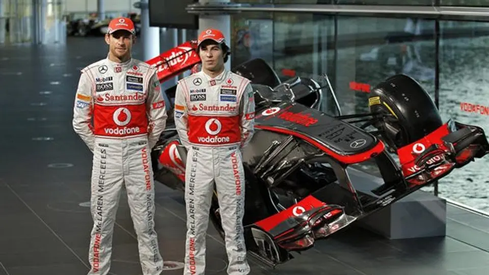 Checo Pérez y Button presentan el nuevo McLaren MP4-28