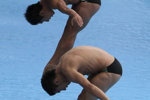Yahel Castillo y Julián Sánchez ganan bronce en trampolín de tres metros