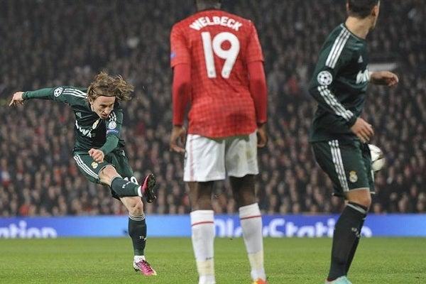 Y llegó el golazo de Modric, al 66', con este derechazo implacable, el 1-1 | EFE