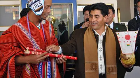 Ronaldinho al estilo boliviano