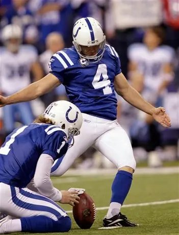 Vinatieri, nuevamente el mejor