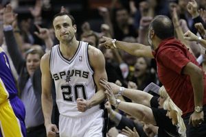 Ginobili, fuera dos semanas por lesión