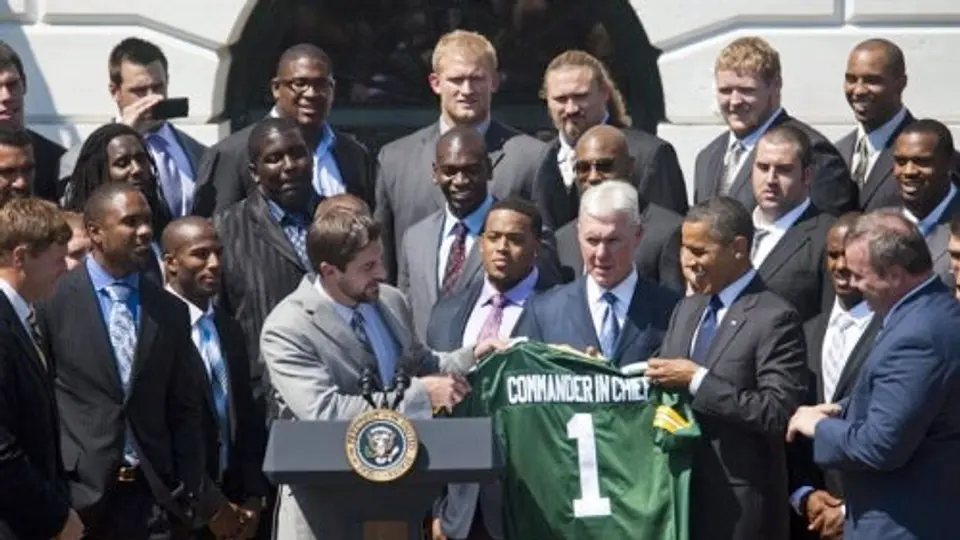Obama recibe a Green Bay en la Casa Blanca