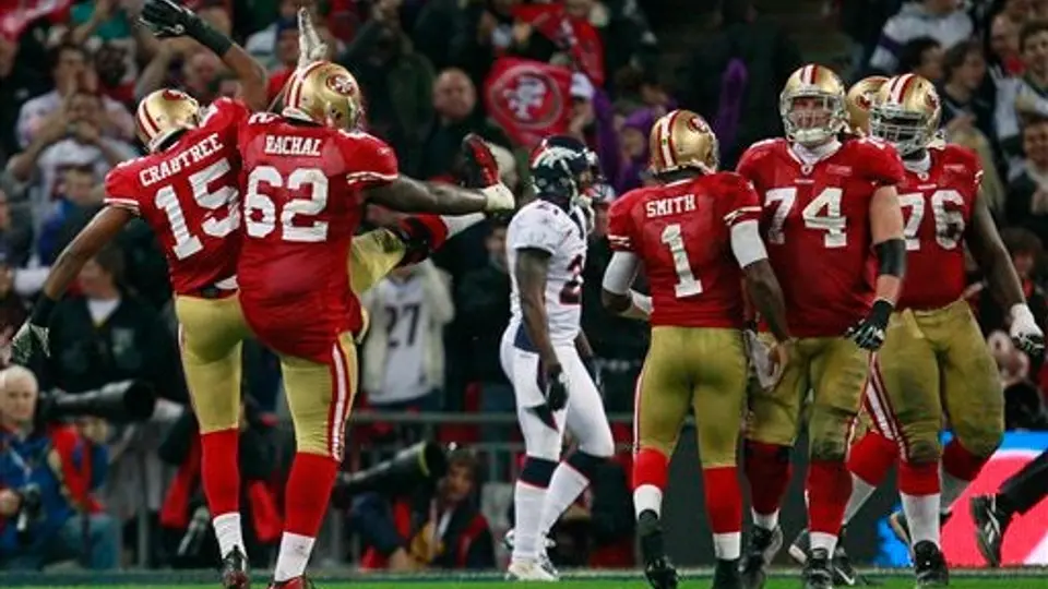 Gore y Smith lideran victoria de 49ers sobre Denver en Londres