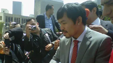 Sorprende a Pacquiao el cariño del pueblo mexicano
