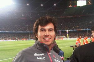 Checo, presente en el Barcelona vs Arsenal