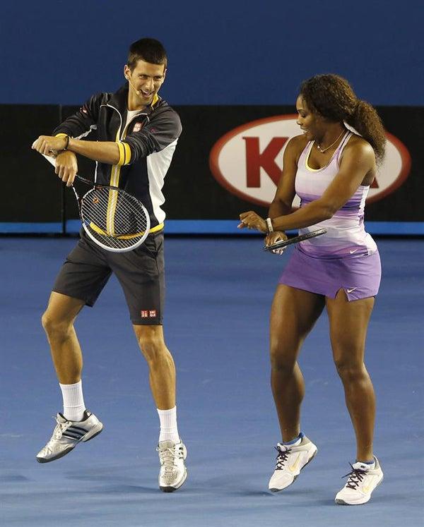 Ambos demostraron que además del tenis también saben bailar | EFE