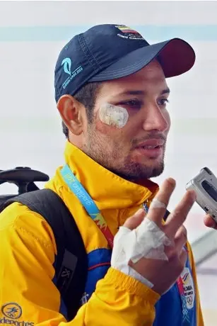 A Jonathan Marín no lo frena un accidente
