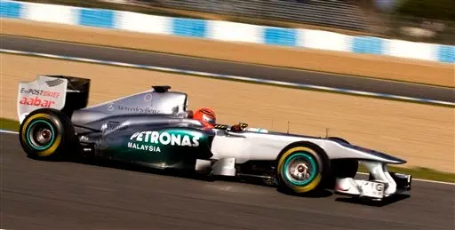 En segundo día de pruebas de Fórmula Uno, Schumacher el más rápido