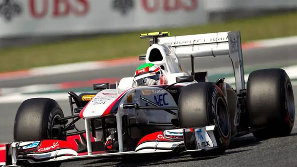 Checo suma sus primeros puntos en el GP de España