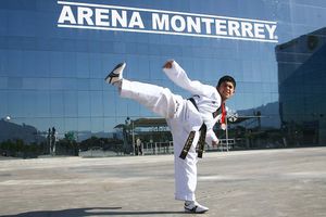 Chico con experiencia, ya es cinta negra primer dan