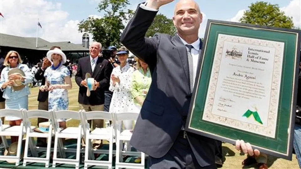 Agassi ya forma parte del legendario Salón de la Fama