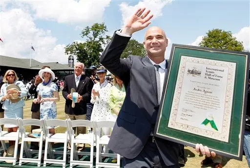 Agassi ya forma parte del legendario Salón de la Fama