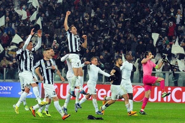 Juventus celebra la victoria de 2-0 y 5-0 global sobre Celtic | EFE
