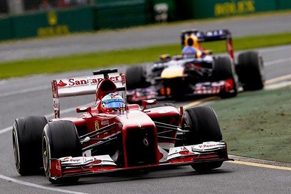 Alonso y Vettel, que terminaron segundo y tercero en Albert Park | AP