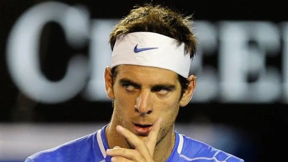 Del Potro se despide del Abierto de Australia en segunda ronda