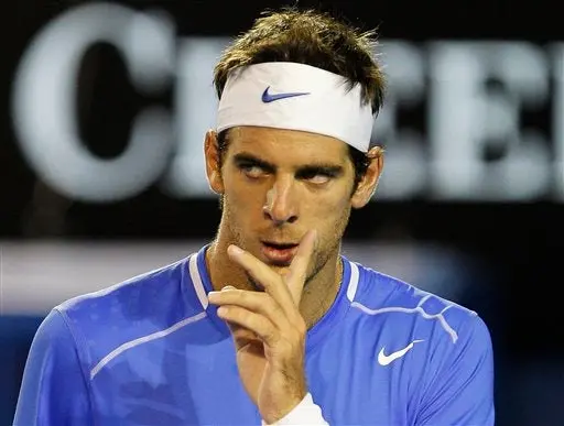 Del Potro se despide del Abierto de Australia en segunda ronda