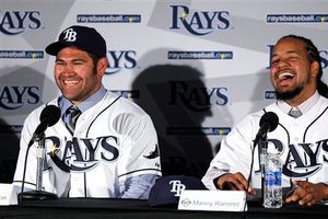 Ramírez y Damon son presentados por los Rays