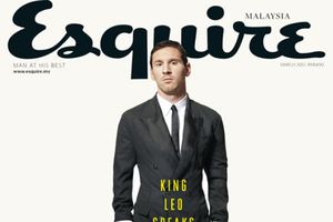 Messi de traje, pero descalzo en la portada de una revista