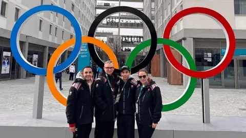 Donovan Carrillo llegó a Milán-Cortina para los Juegos Olímpicos de Invierno