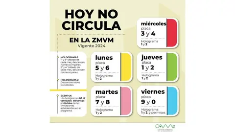Tu mismo puedes corroborar que día circula o no tu vehículo tanto en la CDMX o en el Edomex | CAME