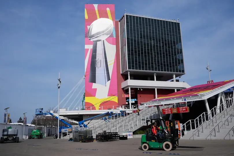 El Levi's Stadium se prepara para el Super Bowl LX entre San Francisco 49ers y los New England Patriots | AP