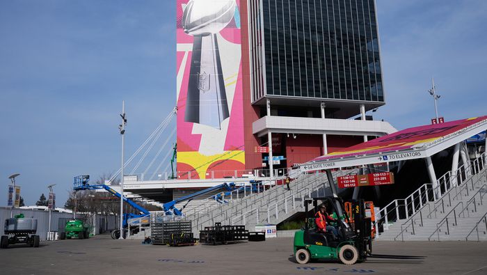 El Levi's Stadium se prepara para el Super Bowl LX entre San Francisco 49ers y los New England Patriots | AP