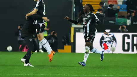 Udinese sorprende y vence por la mínima a la Roma