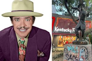 Reportan desaparición de la estatua de Tin Tan colocada en CDMX