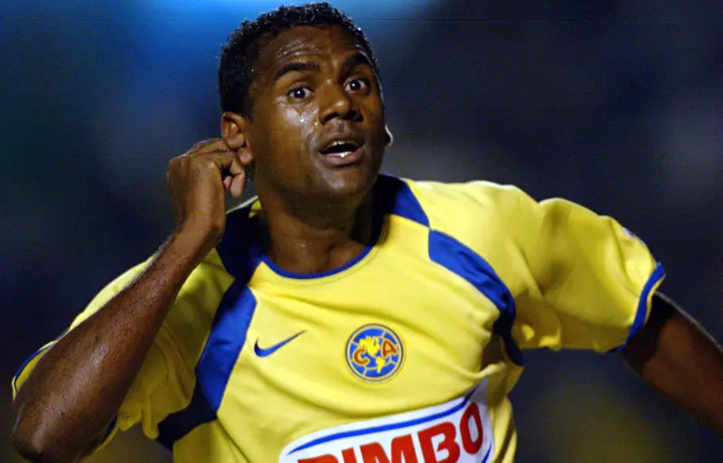 Kleber Boas celebrando gol con las Águilas I MEXSPORT
