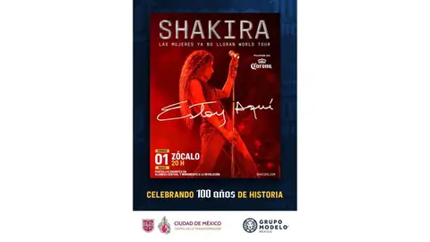 El concierto de la colombiana comenzará en punto de las 20:00 horas/Gobierno CDMX