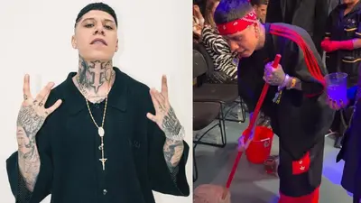 VIDEO: Santa Fe Klan ayuda a empleada de limpieza en UFC México y se vuelve viral