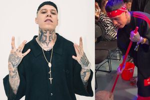 VIDEO: Santa Fe Klan ayuda a empleada de limpieza en UFC México y se vuelve viral