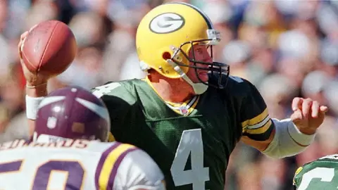 Brett Favre con los Green Bay Packers | AFP