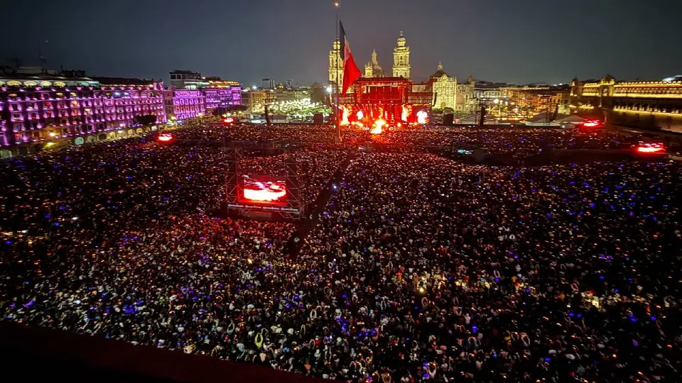 Fueron 400 mil personas las que asistieron al concierto de Shakira en el Zócalo/Gina Sánchez