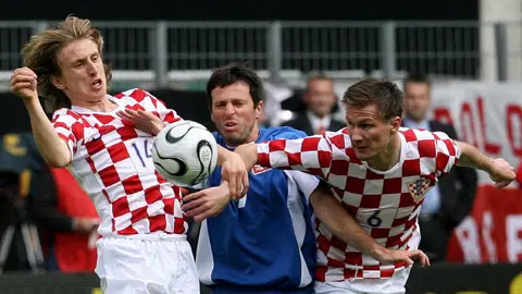 Luka Modrić en otro amistoso con Croacia | AFP