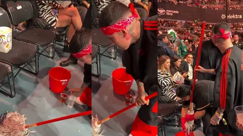 El rapero mexicano se volvió viral luego de ayudar a una empleada de limpieza a trapear/IG: @yordirosadooficial