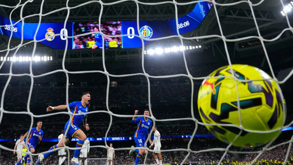 Satriano celebra su gol ante Real Madrid en LaLiga | AP