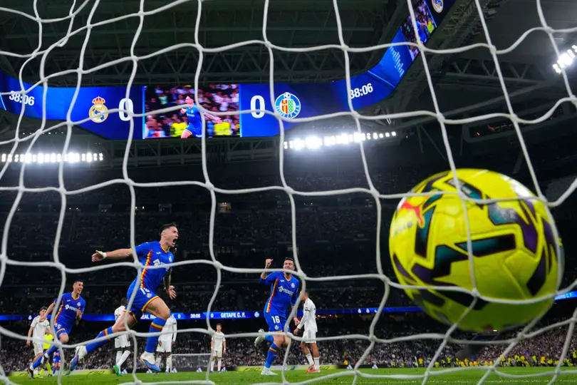 Satriano celebra su gol ante Real Madrid en LaLiga | AP