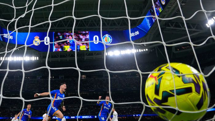 Satriano celebra su gol ante Real Madrid en LaLiga | AP