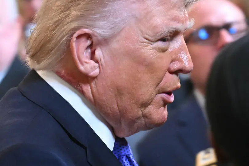 La conversación sobre la salud de Trump se volvió tendencia tras la difusión de las imágenes./ AFP