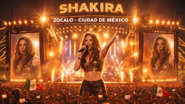 EN VIVO: Concierto GRATIS de Shakira en el Zócalo de la Ciudad de México va por YouTube y TV